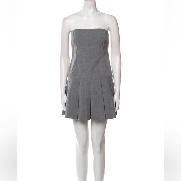 NWT CHRISTIAN LACROIX Gray mini tenis prep Dress size small - Picture 3 of 4